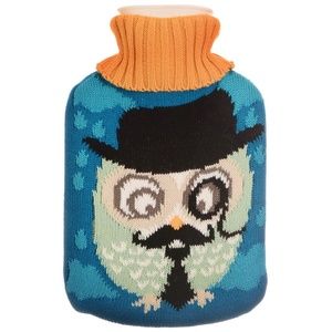 NEW Cute & Cozy Wise Owl Hot Water Bottle Unique Gift Heating Pad Fun